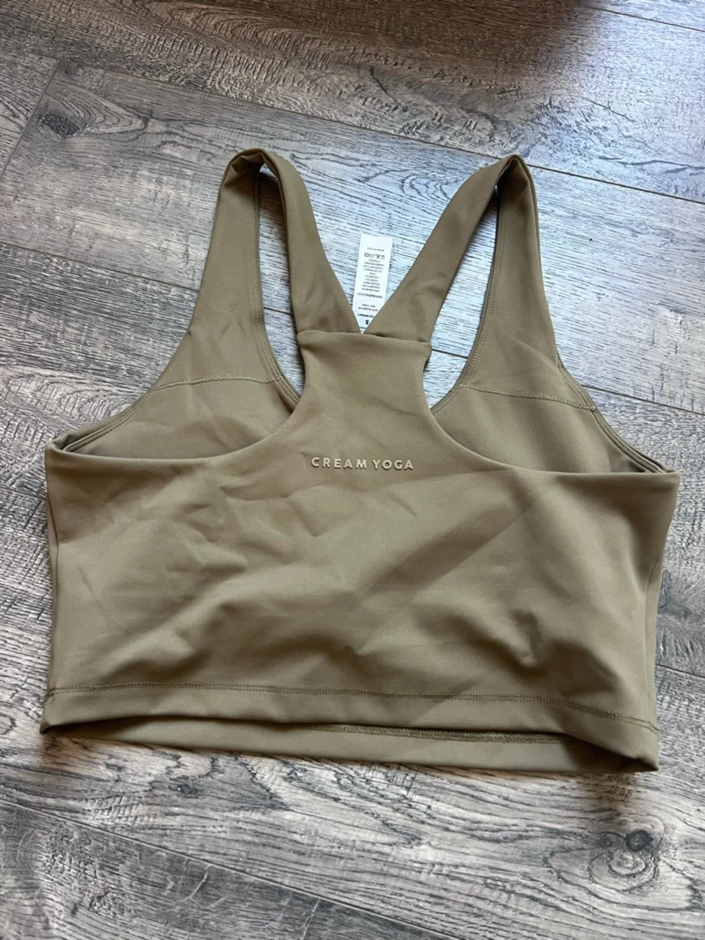 NEW Cream Yoga Carrie Bra Top & Evelyn Skort Set in Army Green - Picture 10 of 11